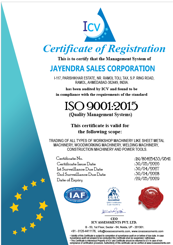 ISO 9001:2015 Certificate